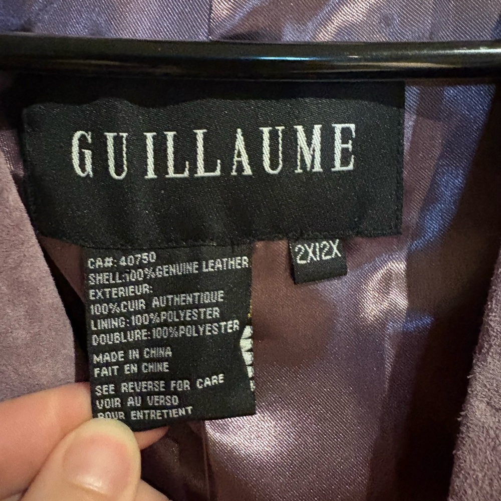 Lavender Suede Fringe Collar Jacket - Picture 3 of 13
